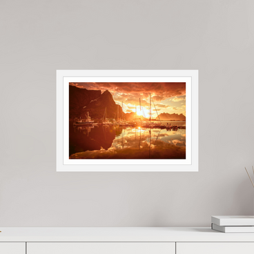 15 x 10″, S+M White Frame + Border A MINOR COSMIC EVENT