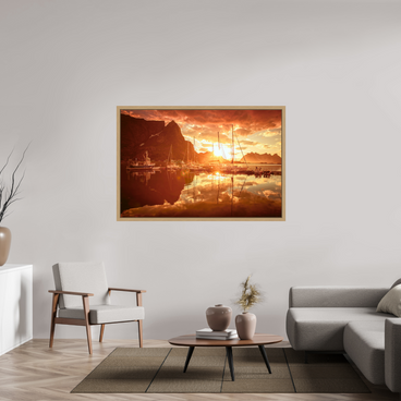 60 x 40″, Exhibition Oak Floater Frame A MINOR COSMIC EVENT