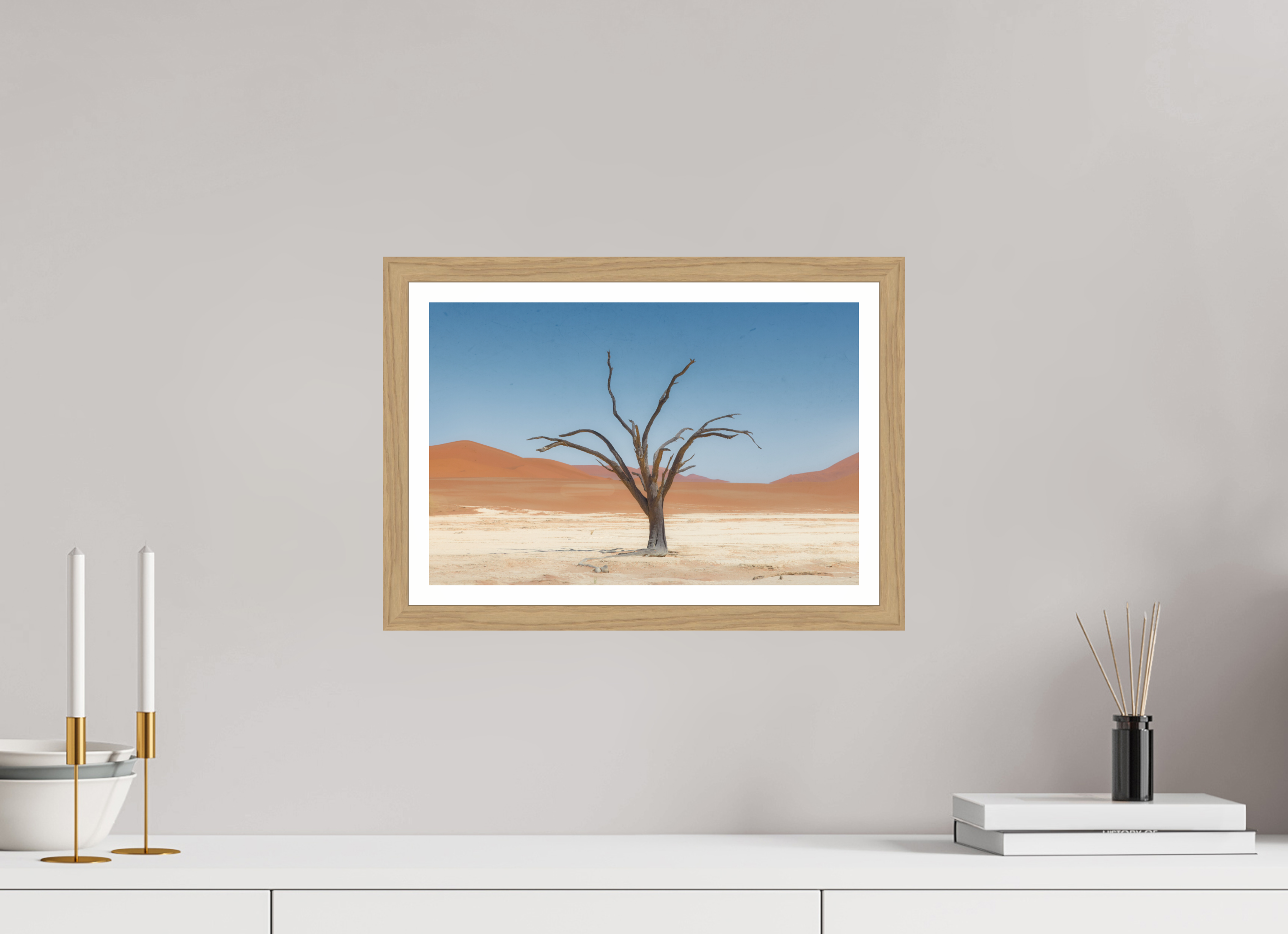 15 x 10″, S+M Oak Frame + Border TO BE