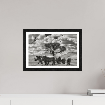 15 x 10″, S+M Black Frame + border PERFECTLY STILL