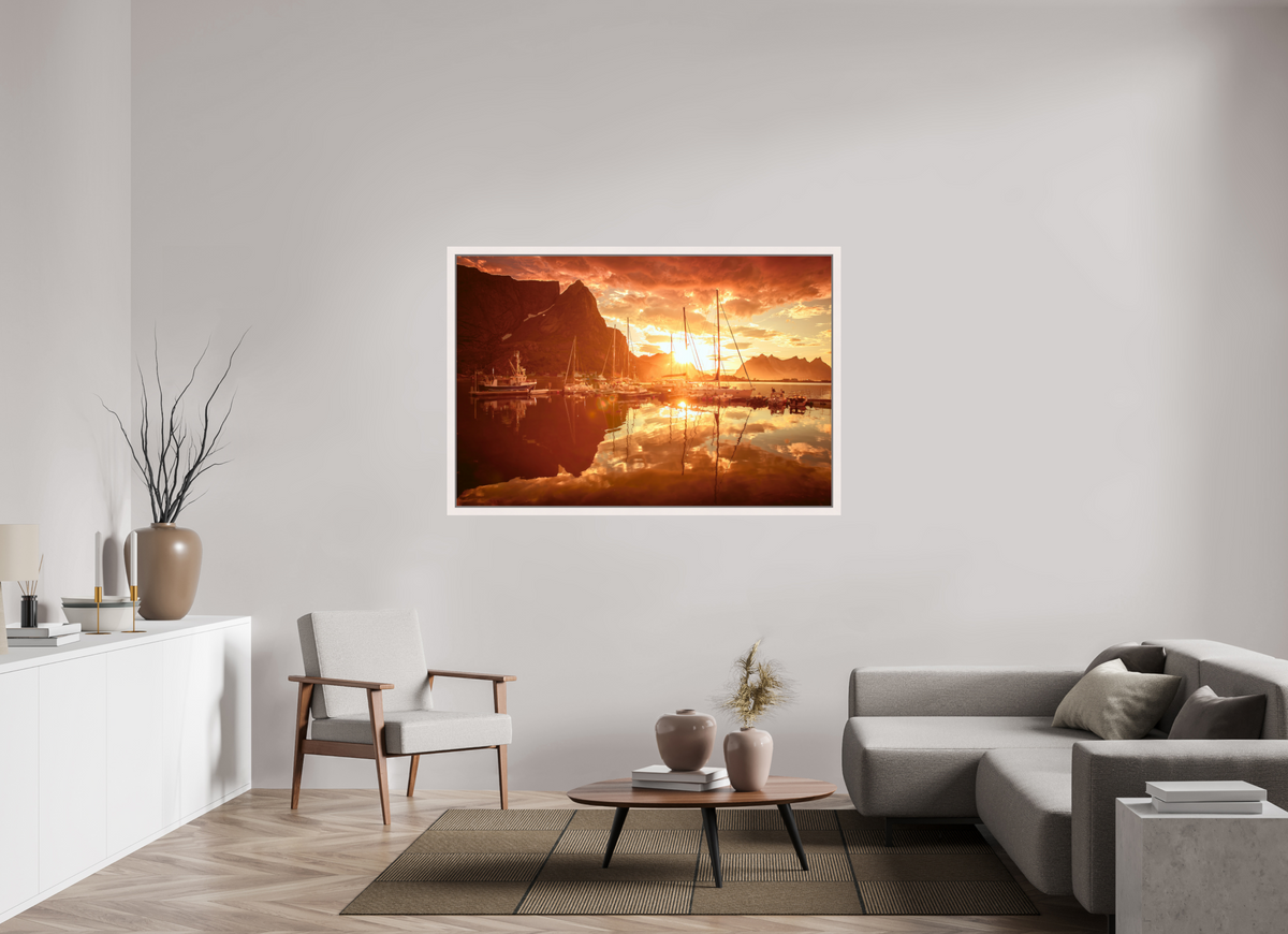 60 x 40″, Exhibition Maple White Floater Frame A MINOR COSMIC EVENT