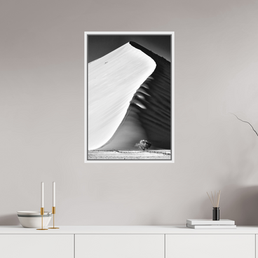 20 x 30″, Med + Lrg White Floater Frame The Edge