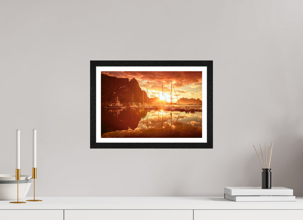 15 x 10″, S+M Black Frame + border A MINOR COSMIC EVENT