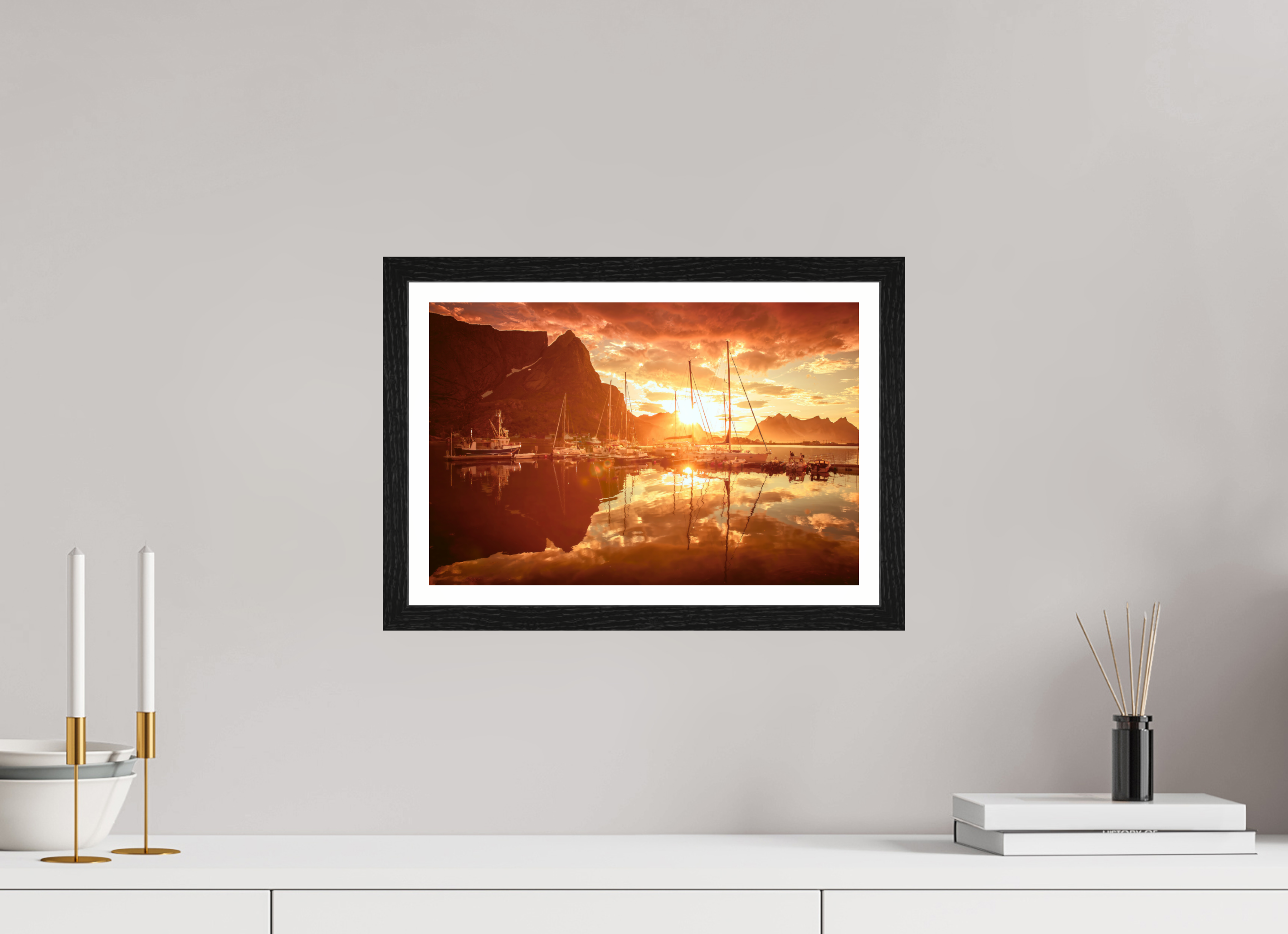 15 x 10″, S+M Black Frame + border A MINOR COSMIC EVENT