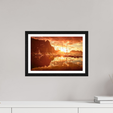 15 x 10″, S+M Black Frame + border A MINOR COSMIC EVENT