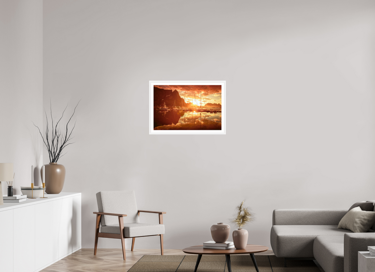 30 x 20″, L+XL White Frame + Border A MINOR COSMIC EVENT
