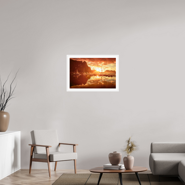 30 x 20″, L+XL White Frame + Border A MINOR COSMIC EVENT