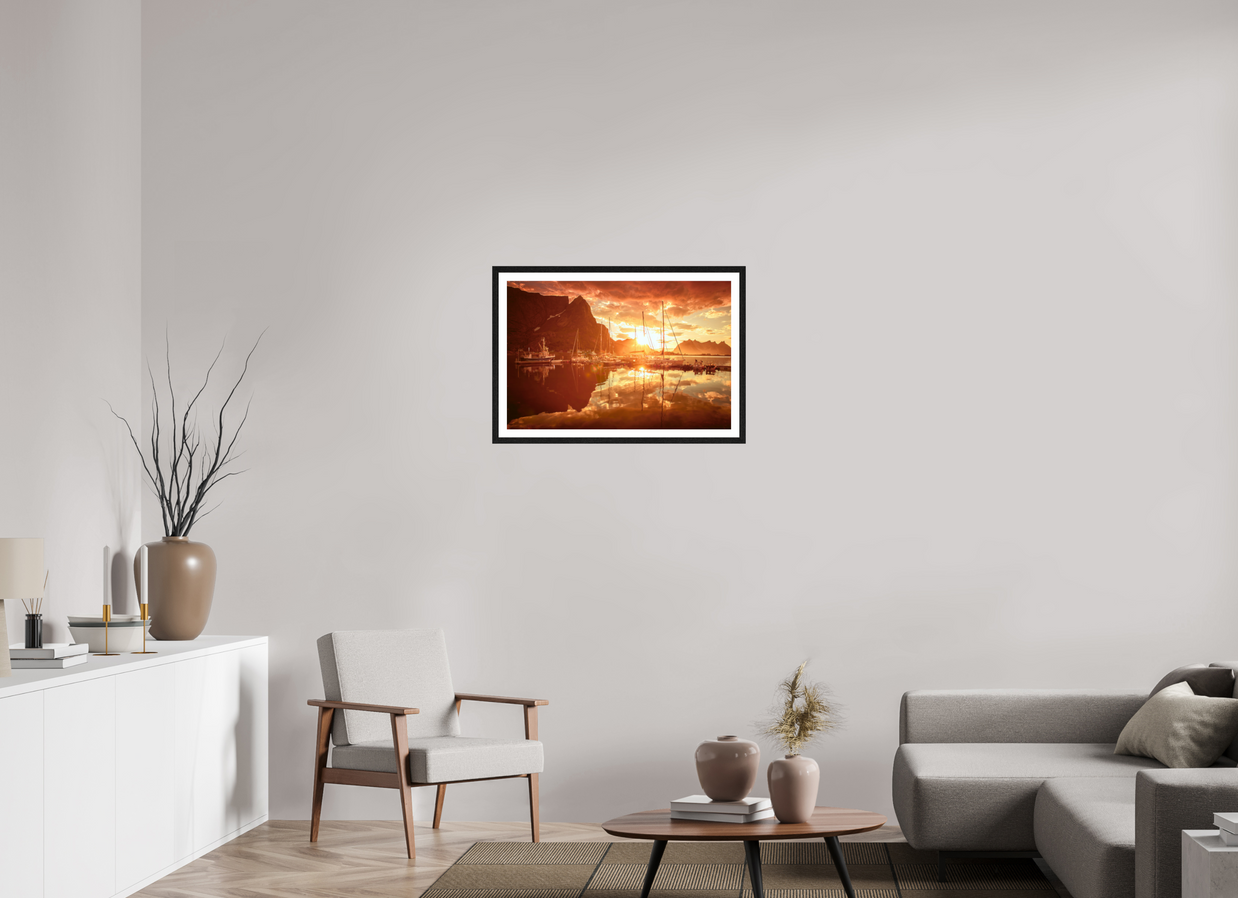 30 x 20″, L+XL Black Frame + Border A MINOR COSMIC EVENT