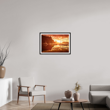 30 x 20″, L+XL Black Frame + Border A MINOR COSMIC EVENT