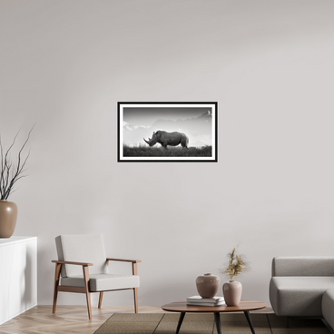 32 x 18″, L+XL Black Frame + Border ANCIENT GRAVITY