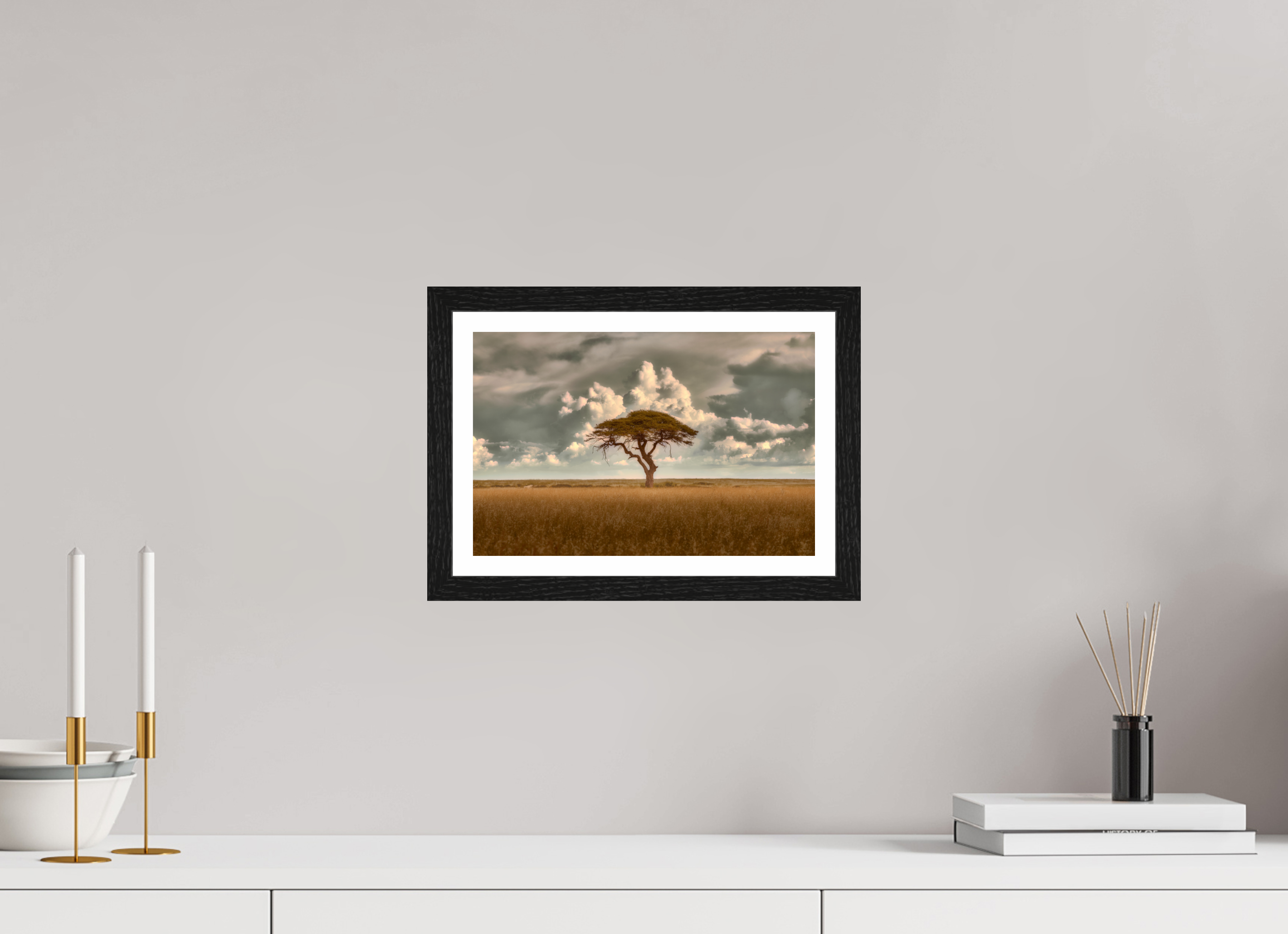 12 x 8″, S+M Black Frame + border STRUCTURED CHAOS