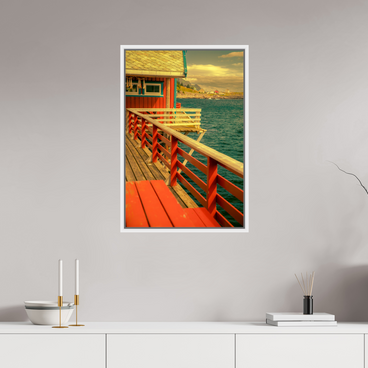 20 x 30″, L+XL White Floater Frame GONE FISHING