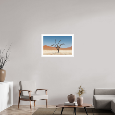 30 x 20″, L+XL White Frame + Border TO BE