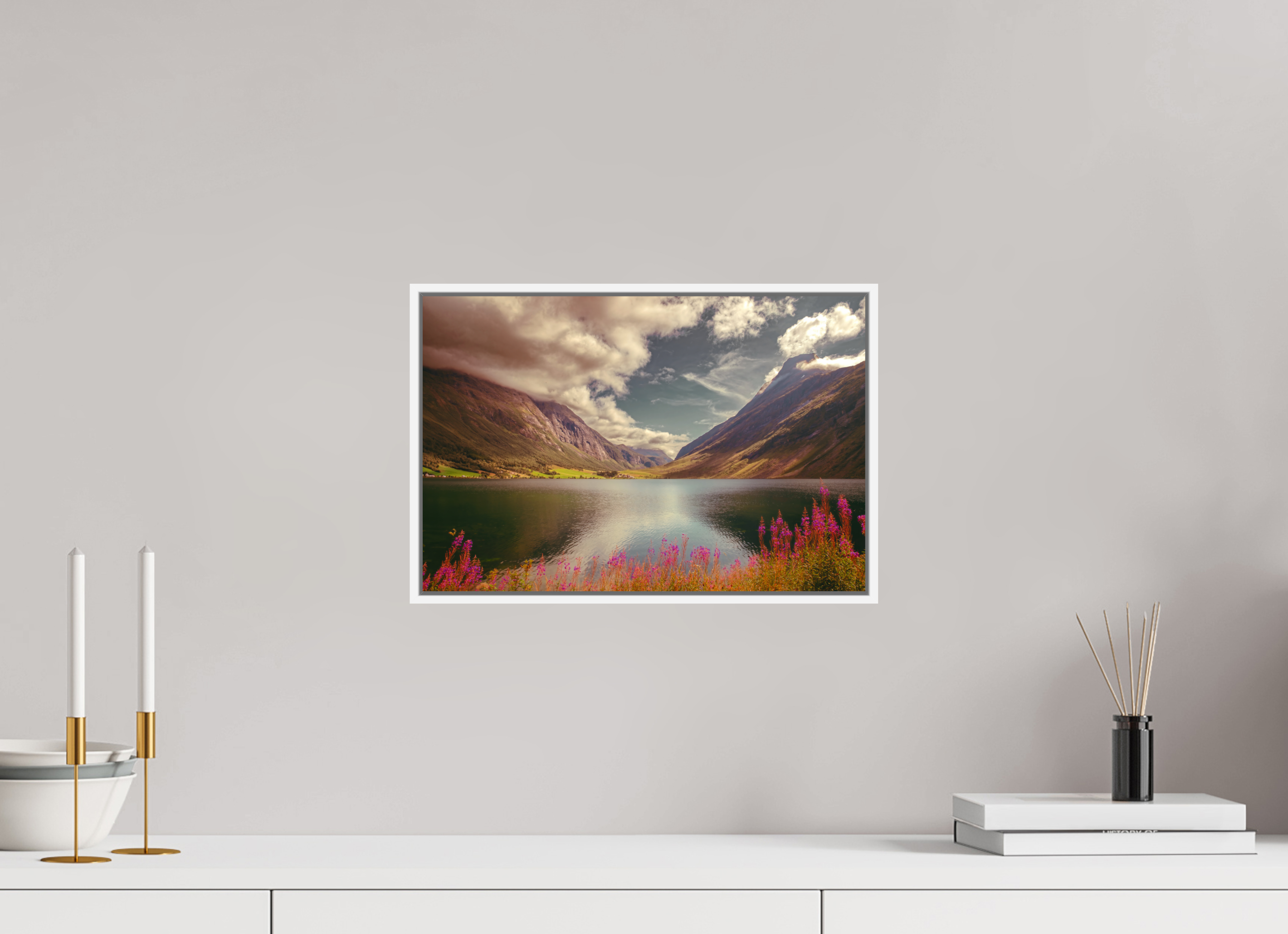 15 x 10″, S+M White Floater Frame A PERFECTLY ORDINARY PLACE