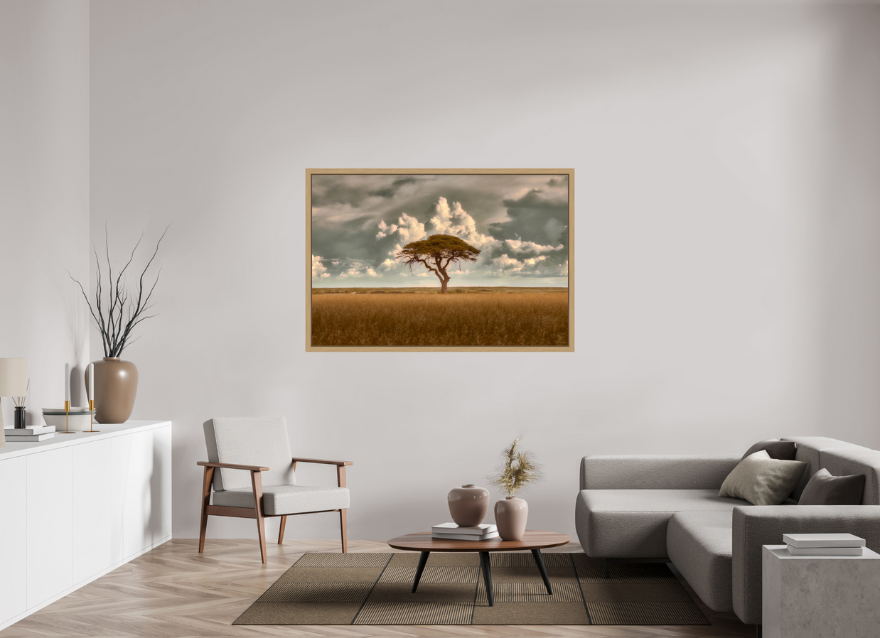 60 x 40″, Exhibition Oak Floater Frame STRUCTURED CHAOS