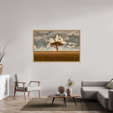 60 x 40″, Exhibition Oak Floater Frame STRUCTURED CHAOS