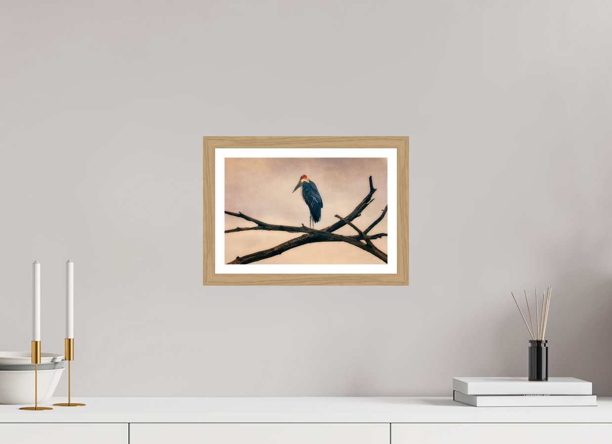 12 x 8″, S+M Oak Frame + border The Last Witness