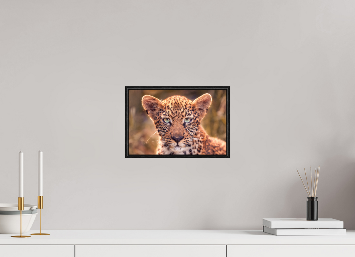 12 x 8″, S+M Black Floater Frame SEEN