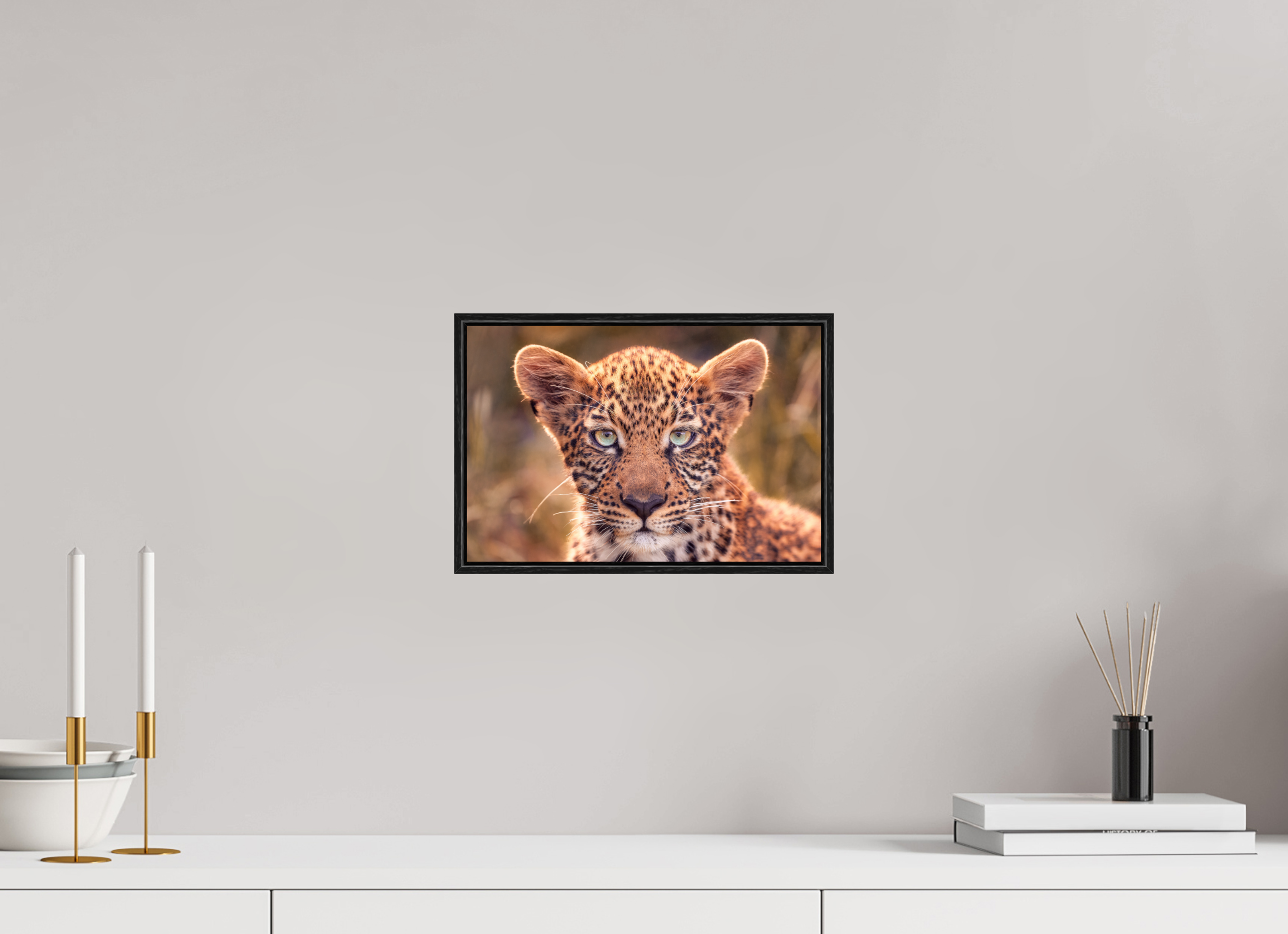 12 x 8″, S+M Black Floater Frame SEEN