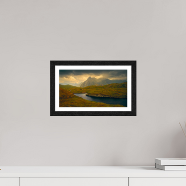 12 x 6.8″, S+M Black Frame + border COME THIS WAY