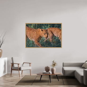 60 x 40″, Exhibition Oak Floater Frame UNTAMED OPULENCE