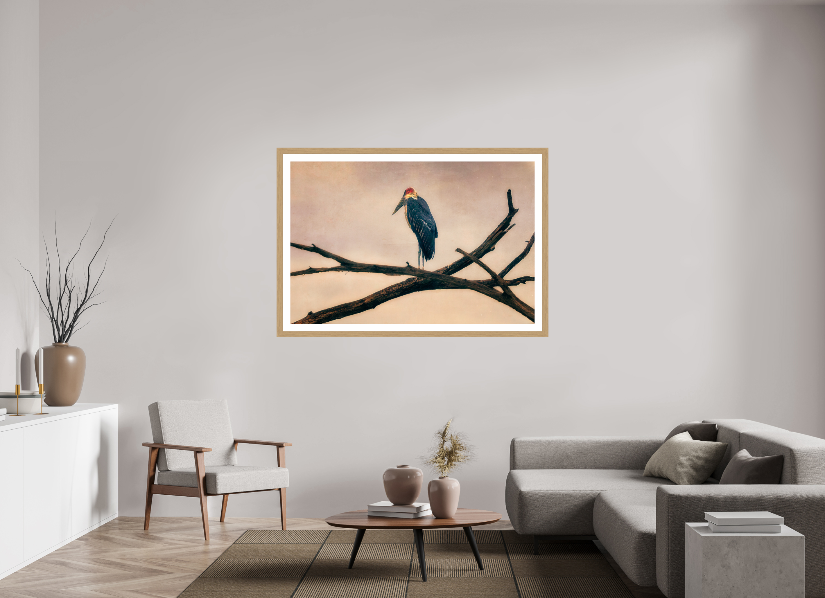 60 x 40″, Exhibition Oak Frame + Border THE LAST WITNESS