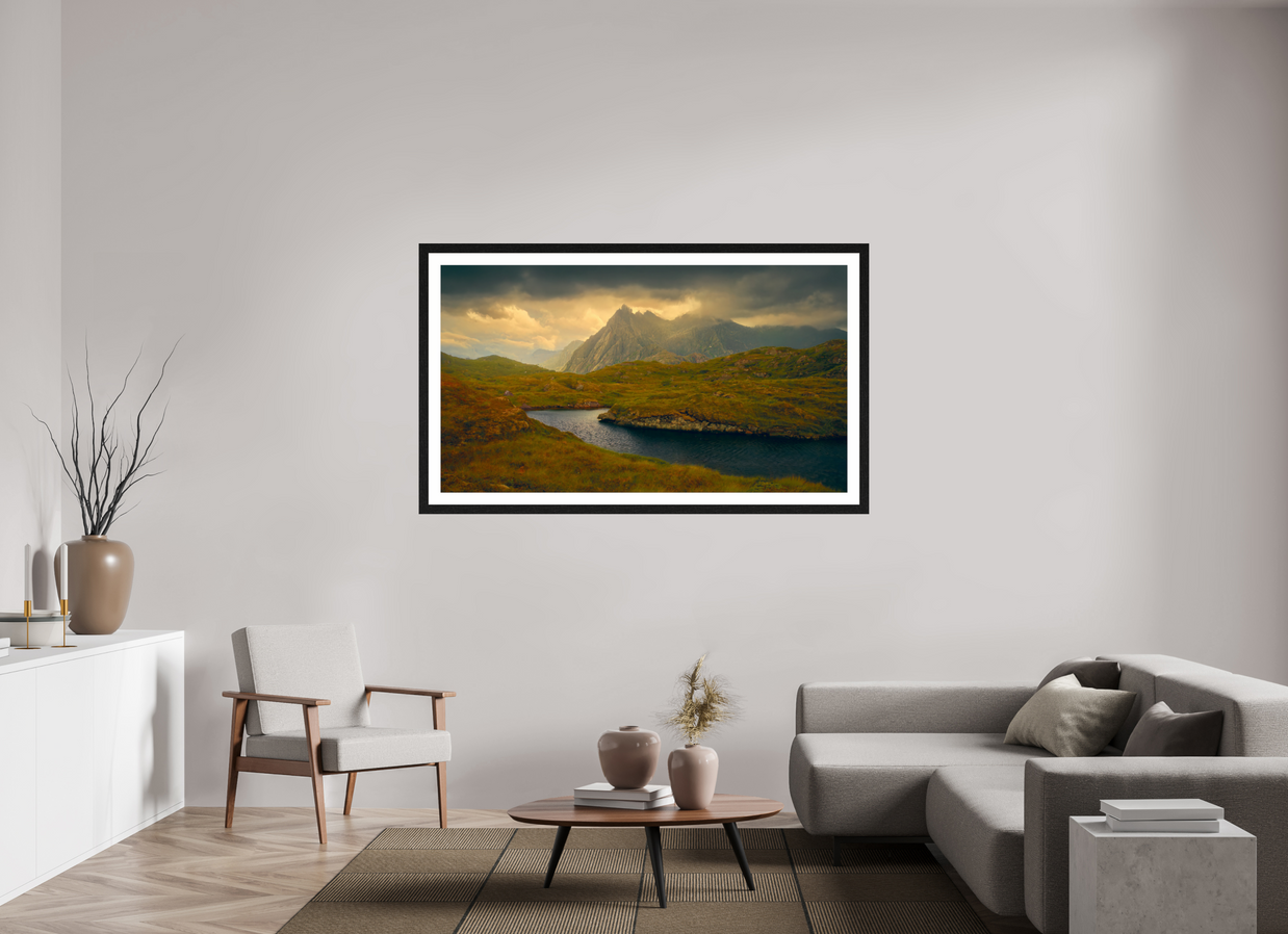 64 x 36″, Exhibition Black Frame + Border COME THIS WAY