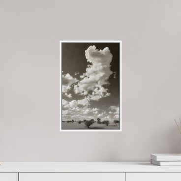 10 x 15″, S+M White Floater Frame SKY THOUGHTS