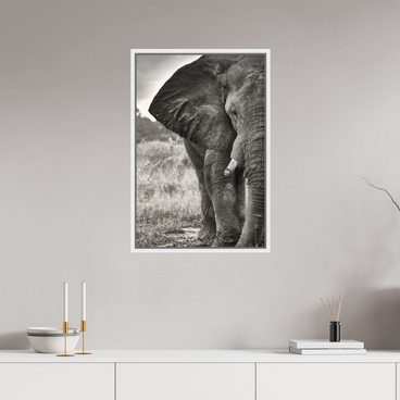20 x 30″, L+XL White Floater Frame BURDEN OF A TITAN
