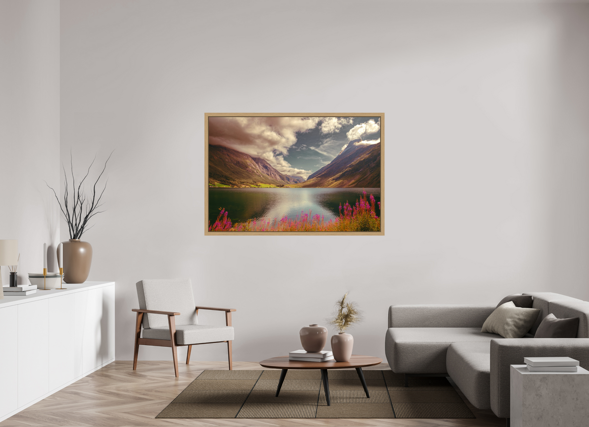 60 x 40″, Exhibition Oak Floater Frame A PERFECTLY ORDINARY PLACE