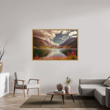 60 x 40″, Exhibition Oak Floater Frame A PERFECTLY ORDINARY PLACE
