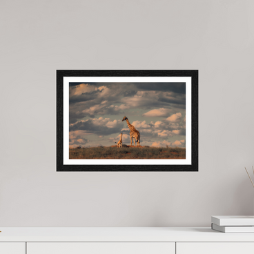 15 x 10″, S+M Black Frame + border LINEAGE