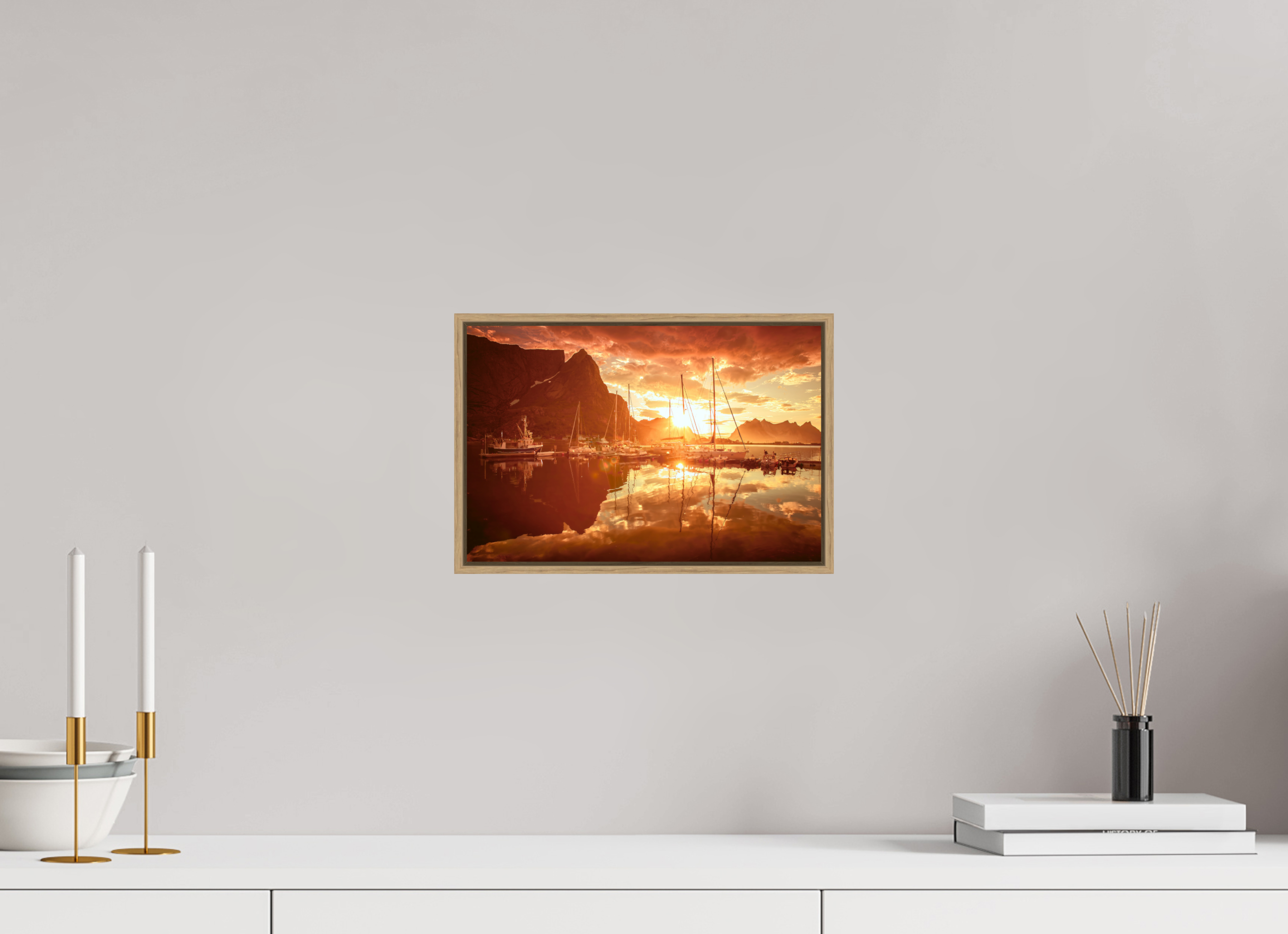 12 x 8″, S+M Oak Floater Frame A MINOR COSMIC EVENT