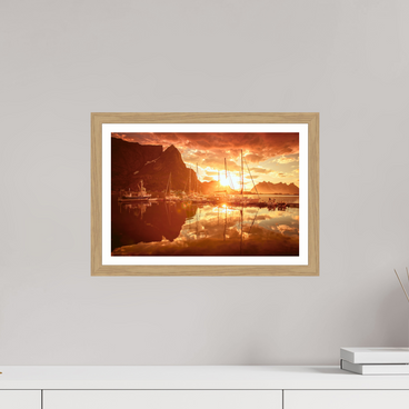 15 x 10″, S+M Oak Frame + Border A MINOR COSMIC EVENT