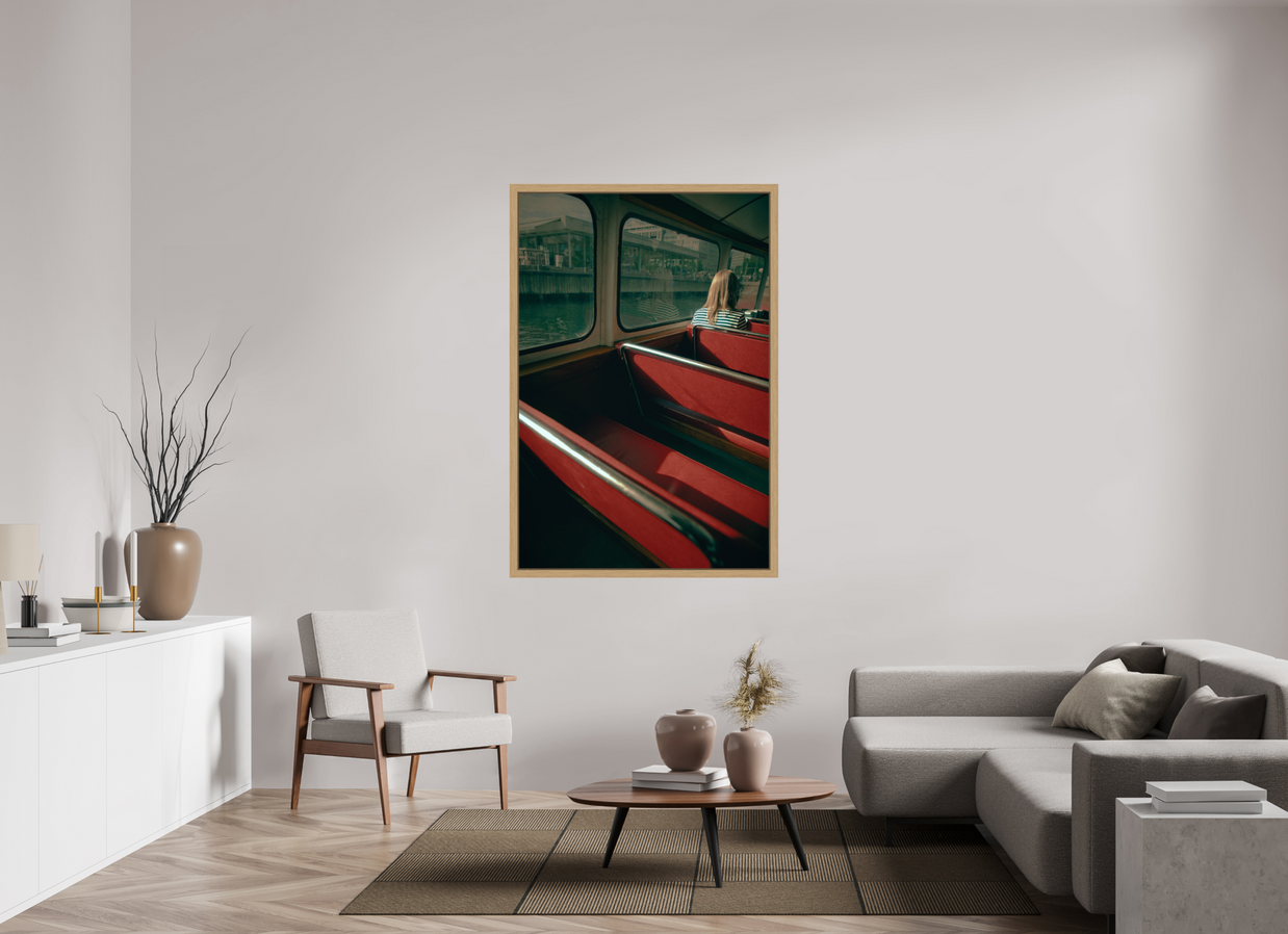 40 x 60″, Exhibition Oak Floater Frame MAKING FREINDS