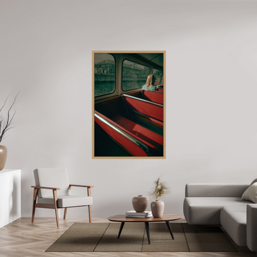 40 x 60″, Exhibition Oak Floater Frame MAKING FREINDS