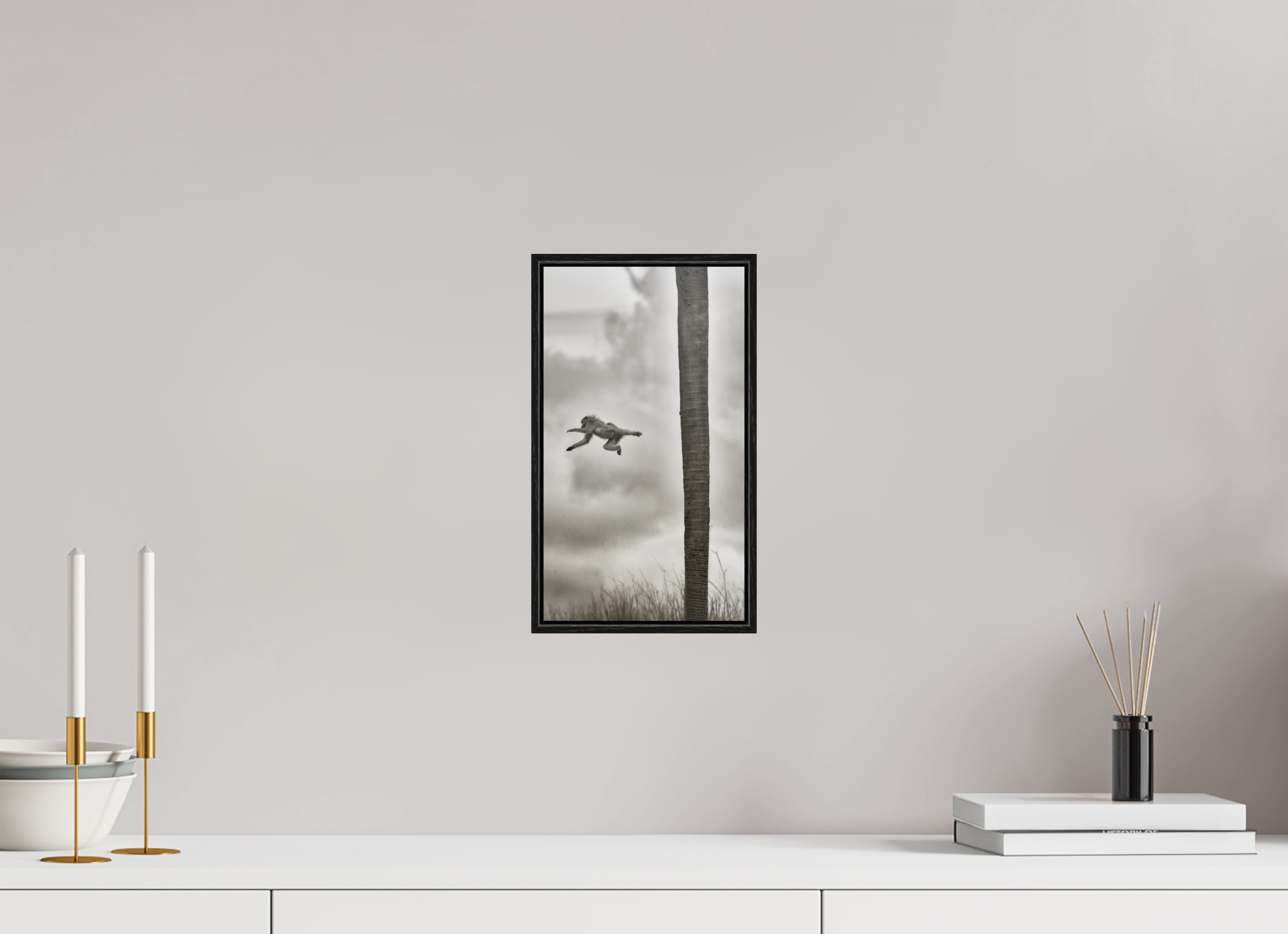6.8 x 12″, S+M Black Floater Frame BEYOND THE BRANCH