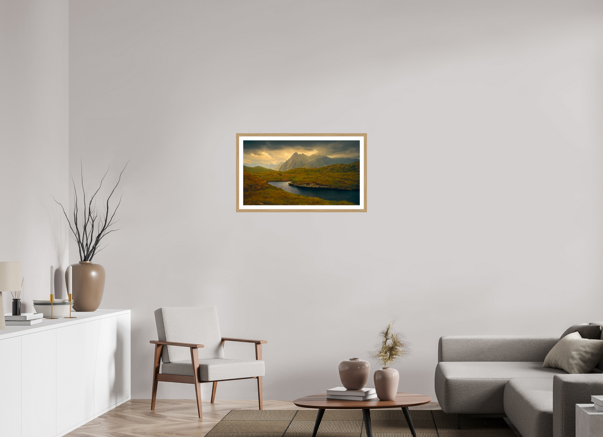 32 x 18″, L+XL Oak Frame + Border COME THIS WAY