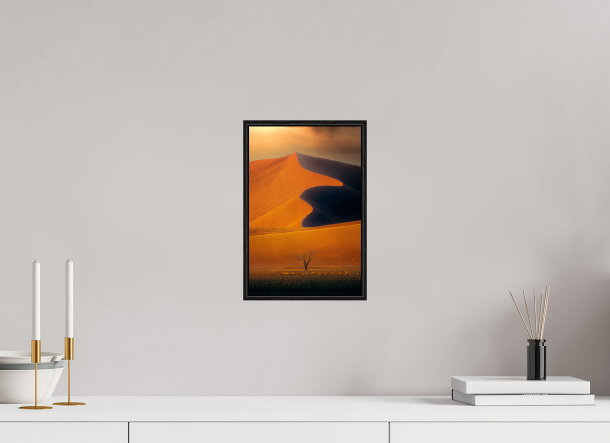 8 x 12″, S+M Black Floater Frame No Promise of Direction