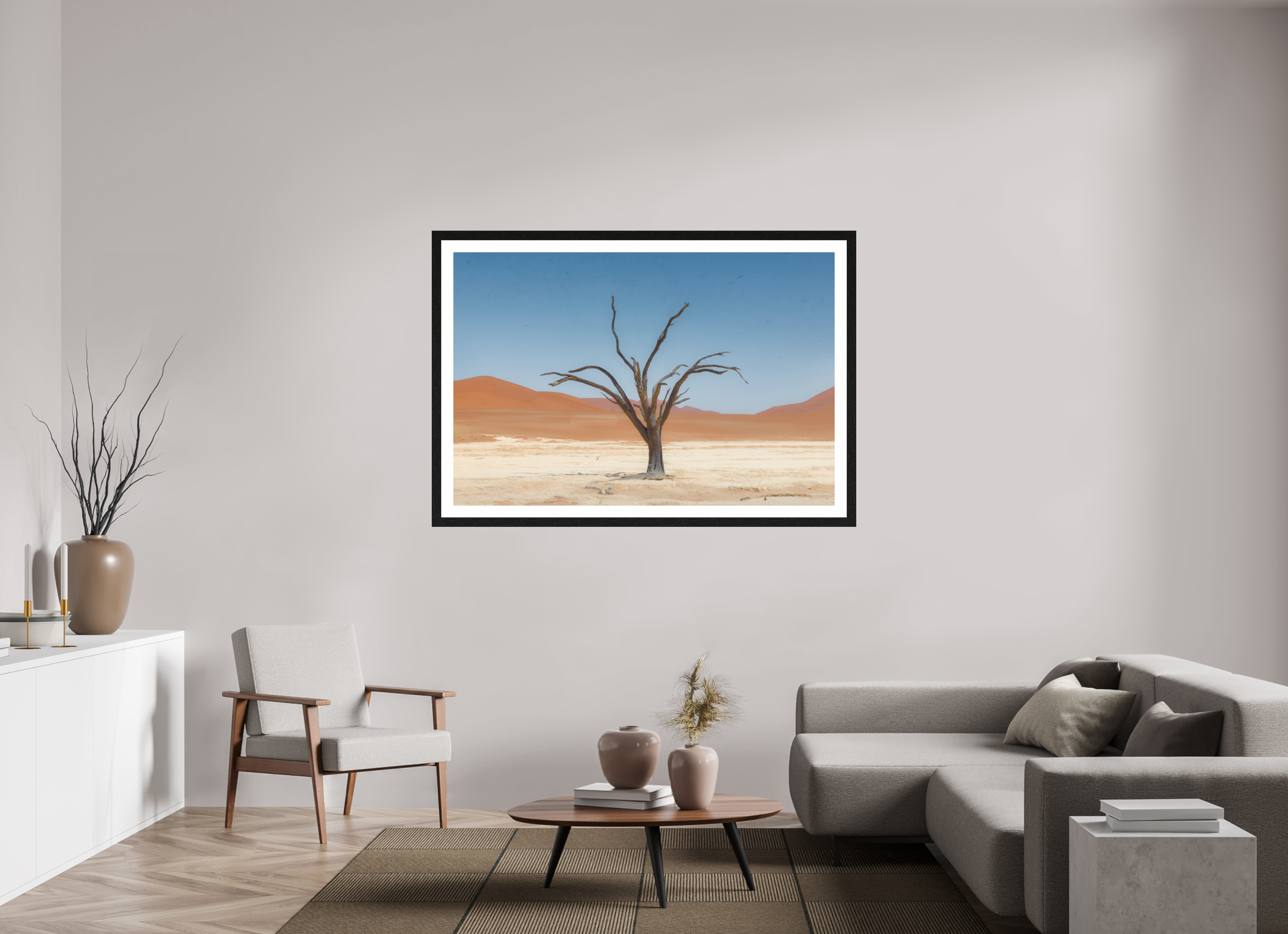 60 x 40″, Exhibition Black Frame + Border TO BE