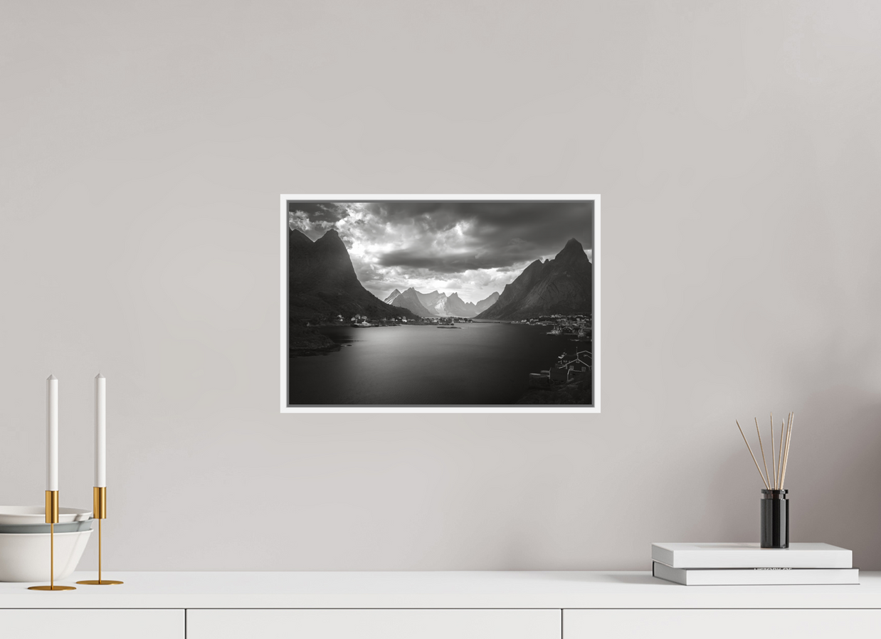 15 x 10″, S+M White Floater Frame A REASONABLE PLACE TO SETTLE