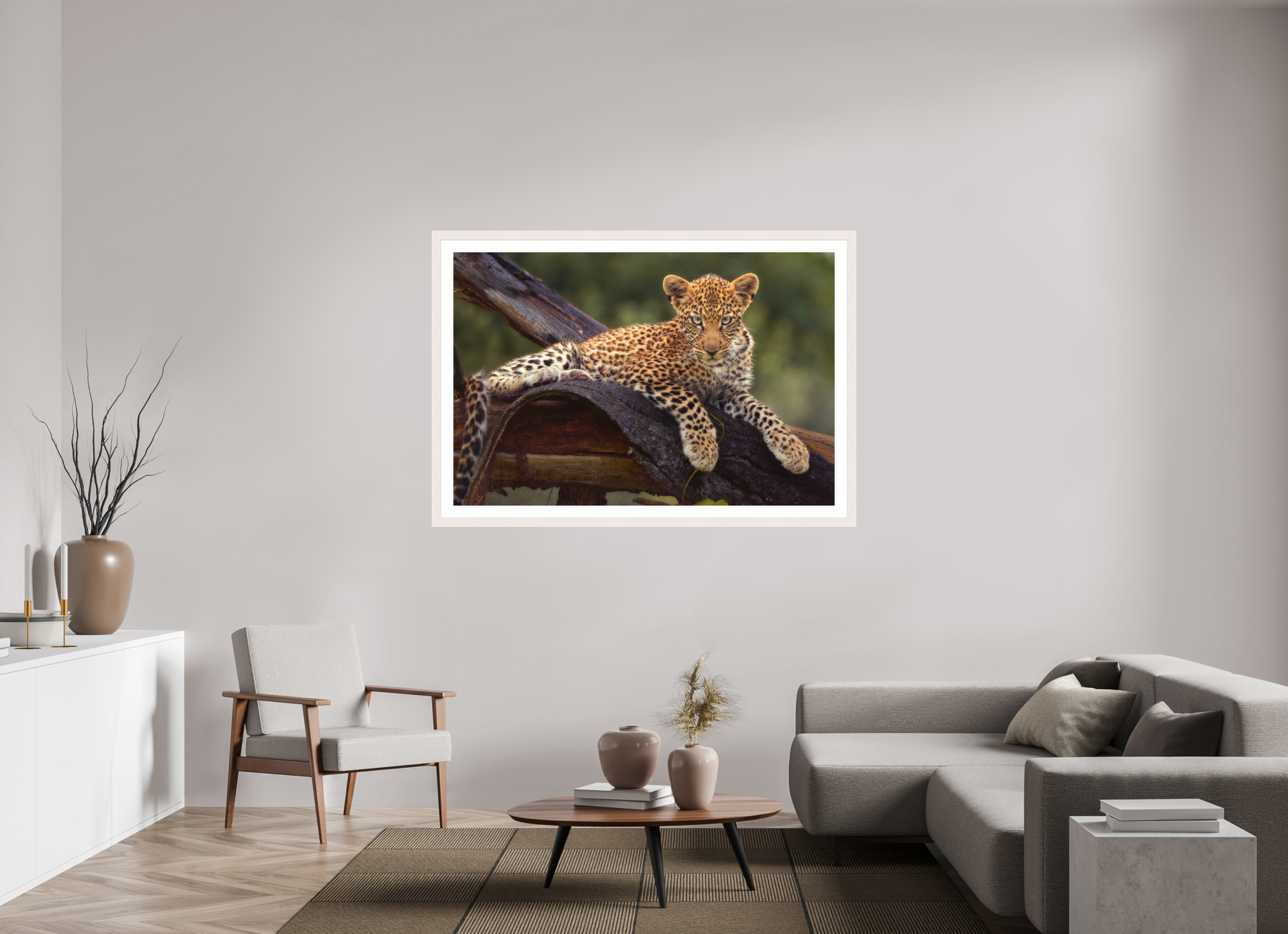 60 x 40″, Exhibition White Maple Frame + Border BEFORE KNOWING
