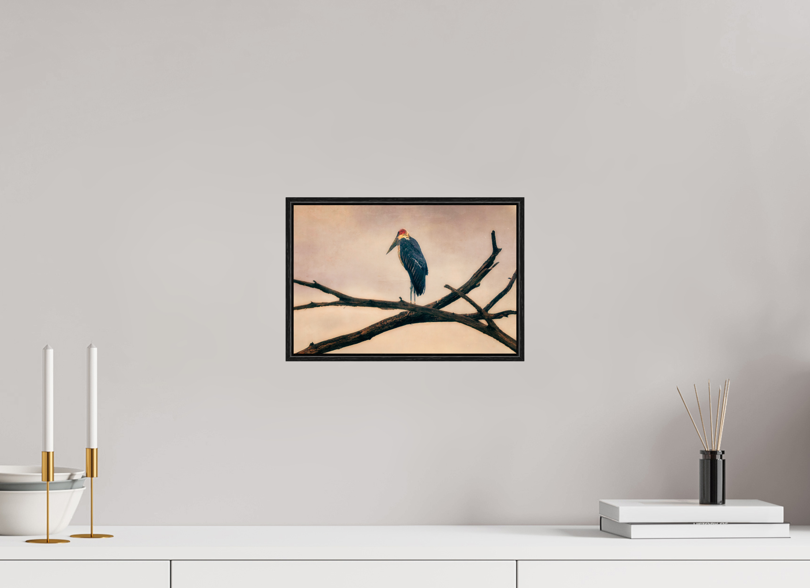 12 x 8″, Sml Black Floater Frame The Last Witness