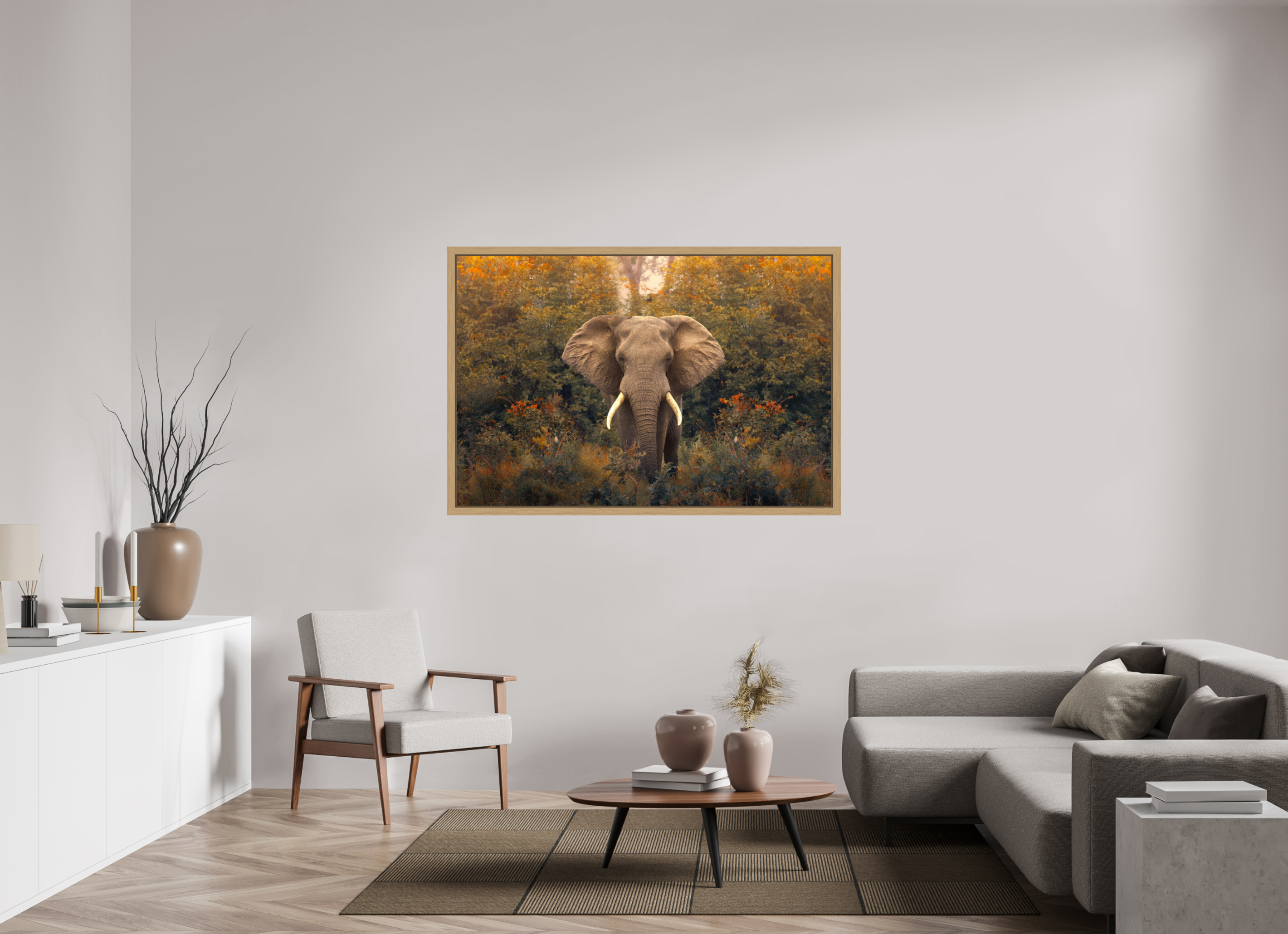 60 x 40″, Exhibition Oak Floater Frame REVELATION