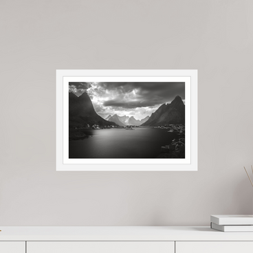 15 x 10″, S+M White Frame + Border A REASONABLE PLACE TO SETTLE