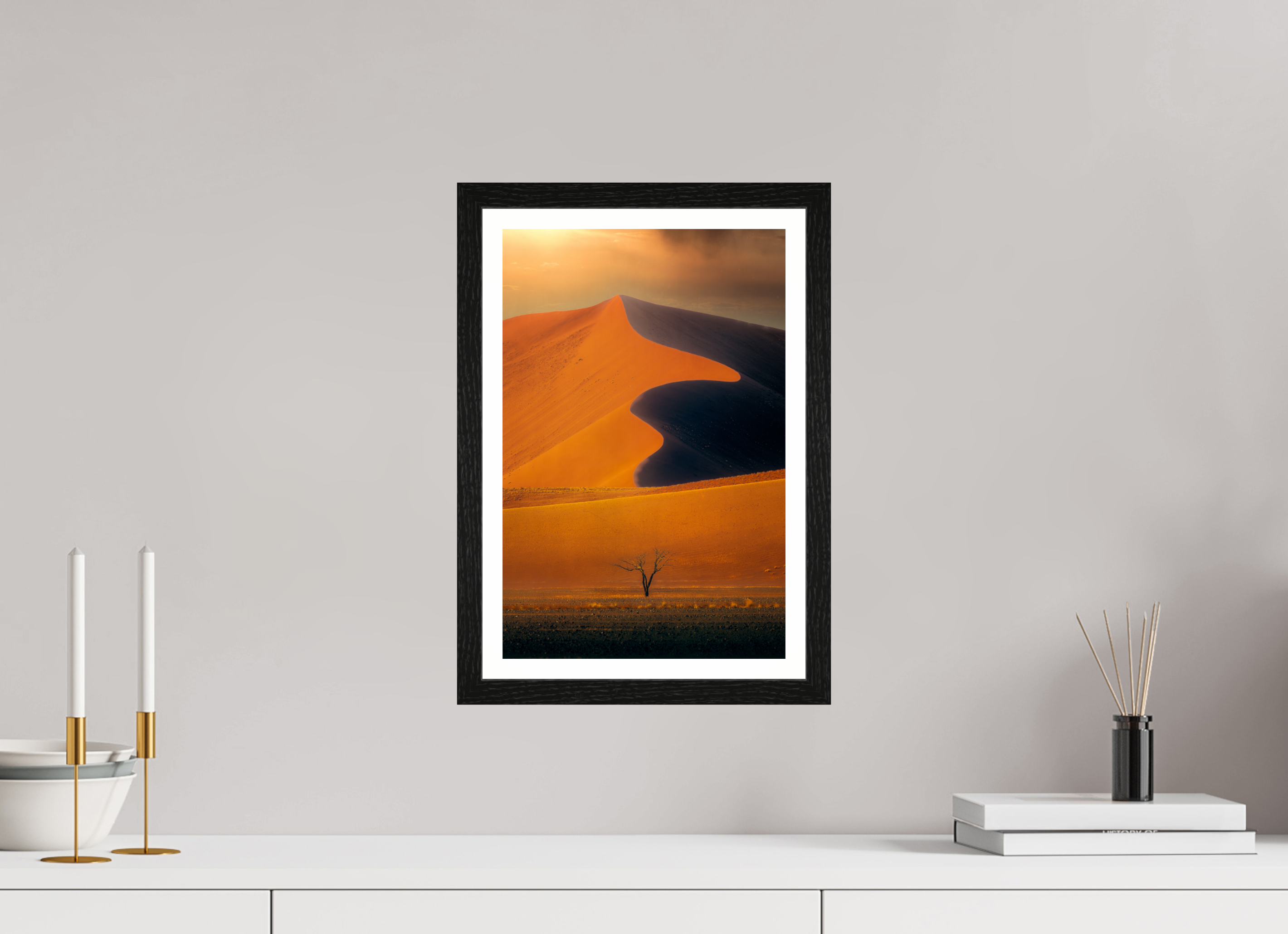 10 x 15″, S+M Black Frame + border NO PROMISE OF DIRECTION
