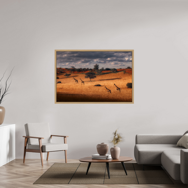 60 x 40″, Exhibition Oak Floater Frame SYMPHONY OF SILENCE