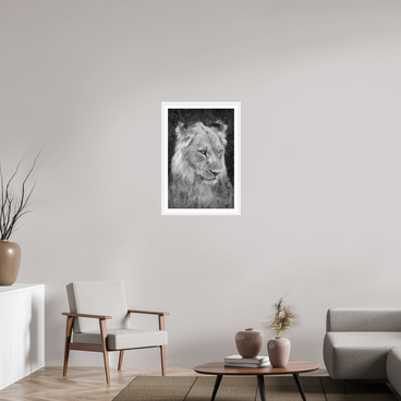 20 x 30″, L+XL White Frame + border HEAVY WILL BE THE CROWN