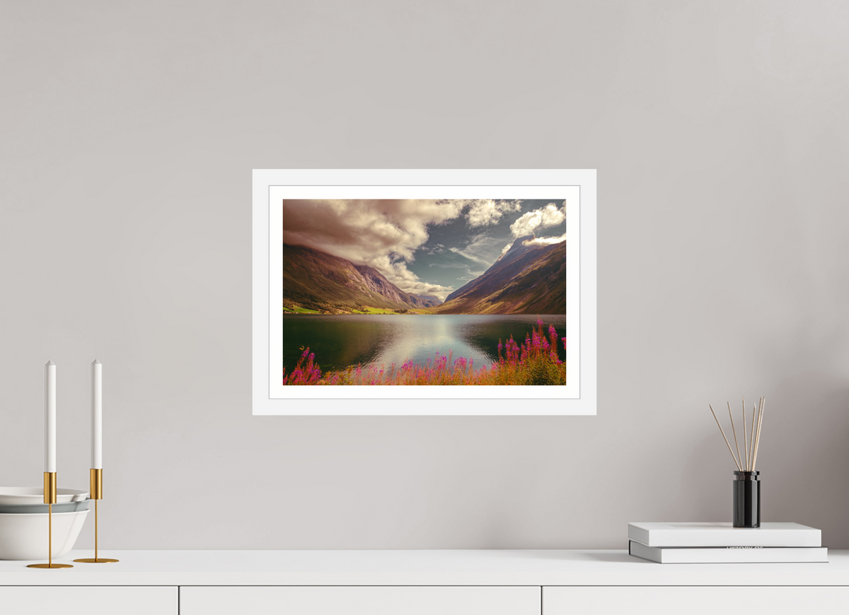 15 x 10″, S+M White Frame + Border A PERFECTLY ORDINARY PLACE