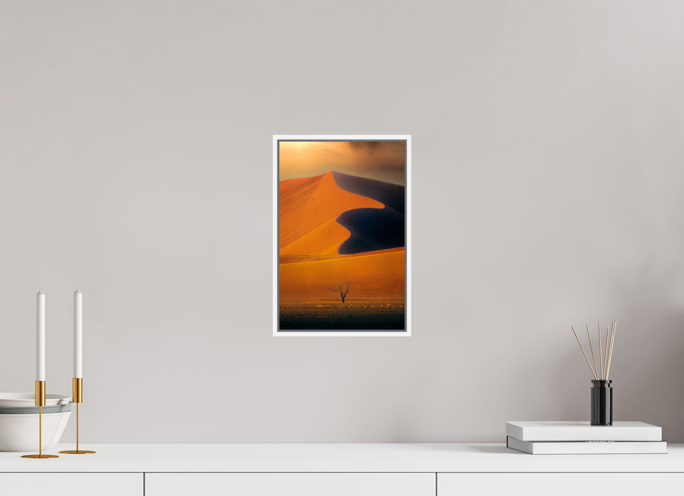 8 x 12″, S+M White Floater Frame No Promise of Direction